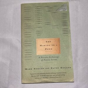 Book Paperback: The Making of a Poem: A Norton Anthology of Poetic Forms